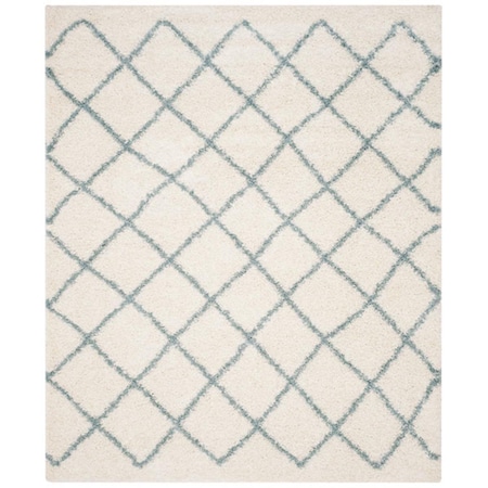 Safavieh Dallas Shag Large Rectangle Area Rug, Ivory and Seafoam - 8 x 10 ft. SGD258J-8